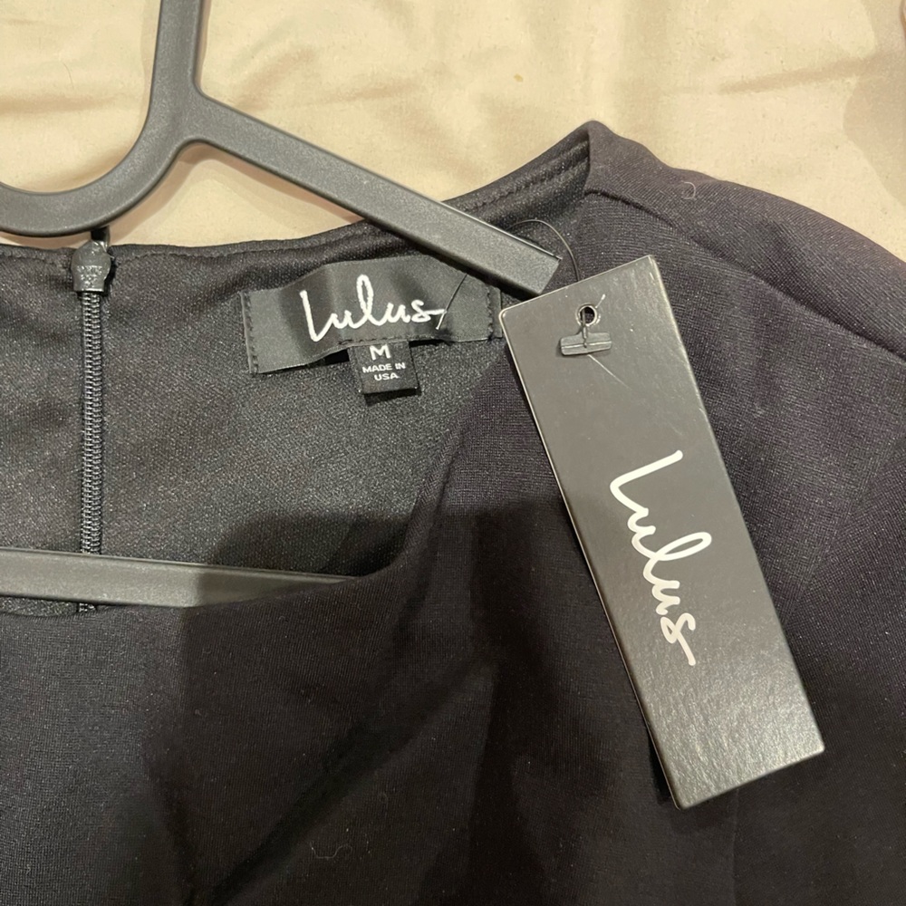 Lulus Forever Chic Black Long Sleeve Dress, M - Picture 5 of 5